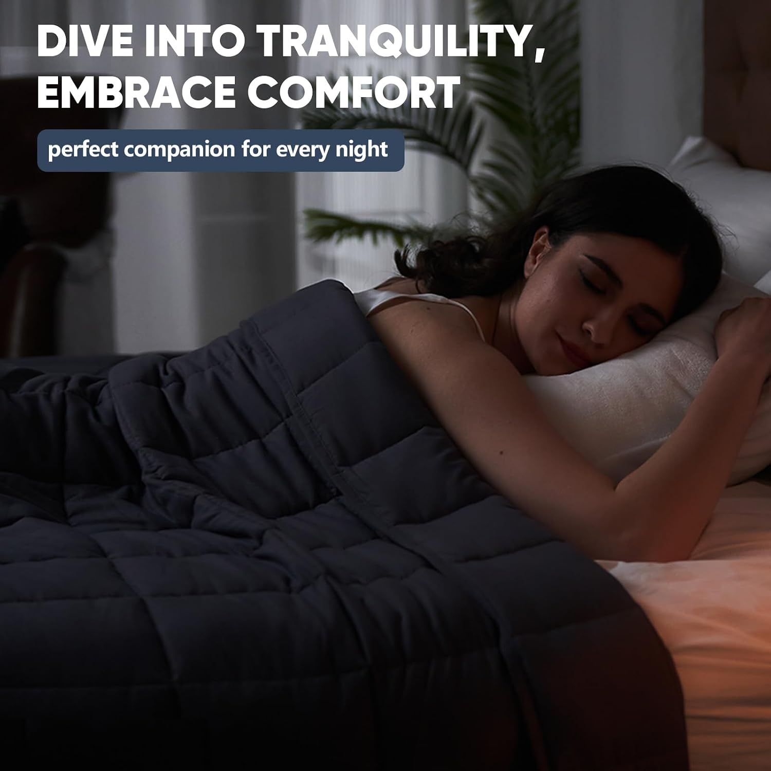 Detalle 2 de yescool Queen Weighted Blanket 20 lb
