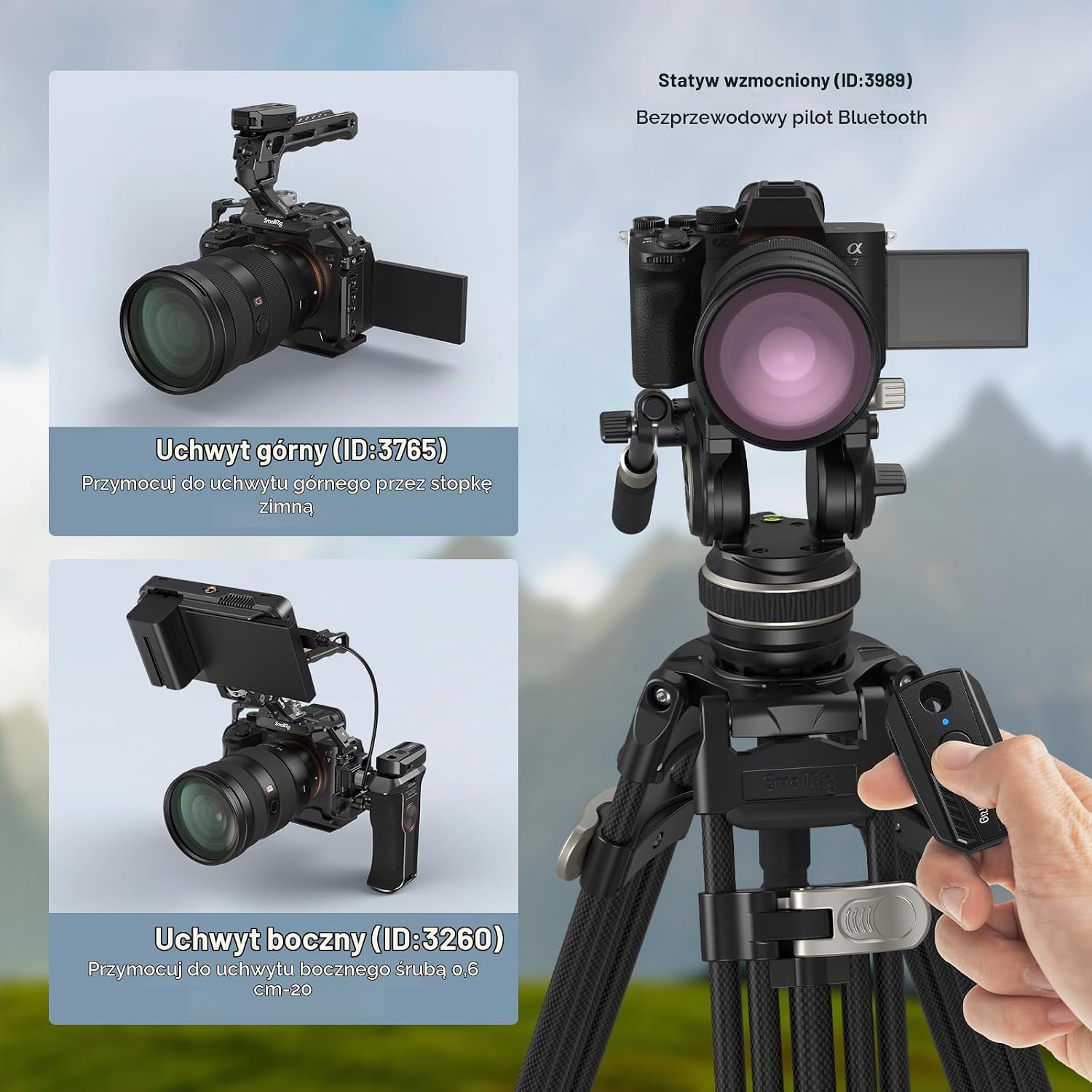 Detalle 2 de SMALLRIG 3902-CF (3902) – pilot Bluetooth do aparatów Sony, Canon i Nikon
