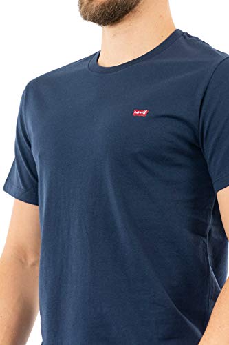 Detalle de Levi's Ss Original Housemark Tee T-shirt Homme - Cotton + Patch Dress Blues, XXL