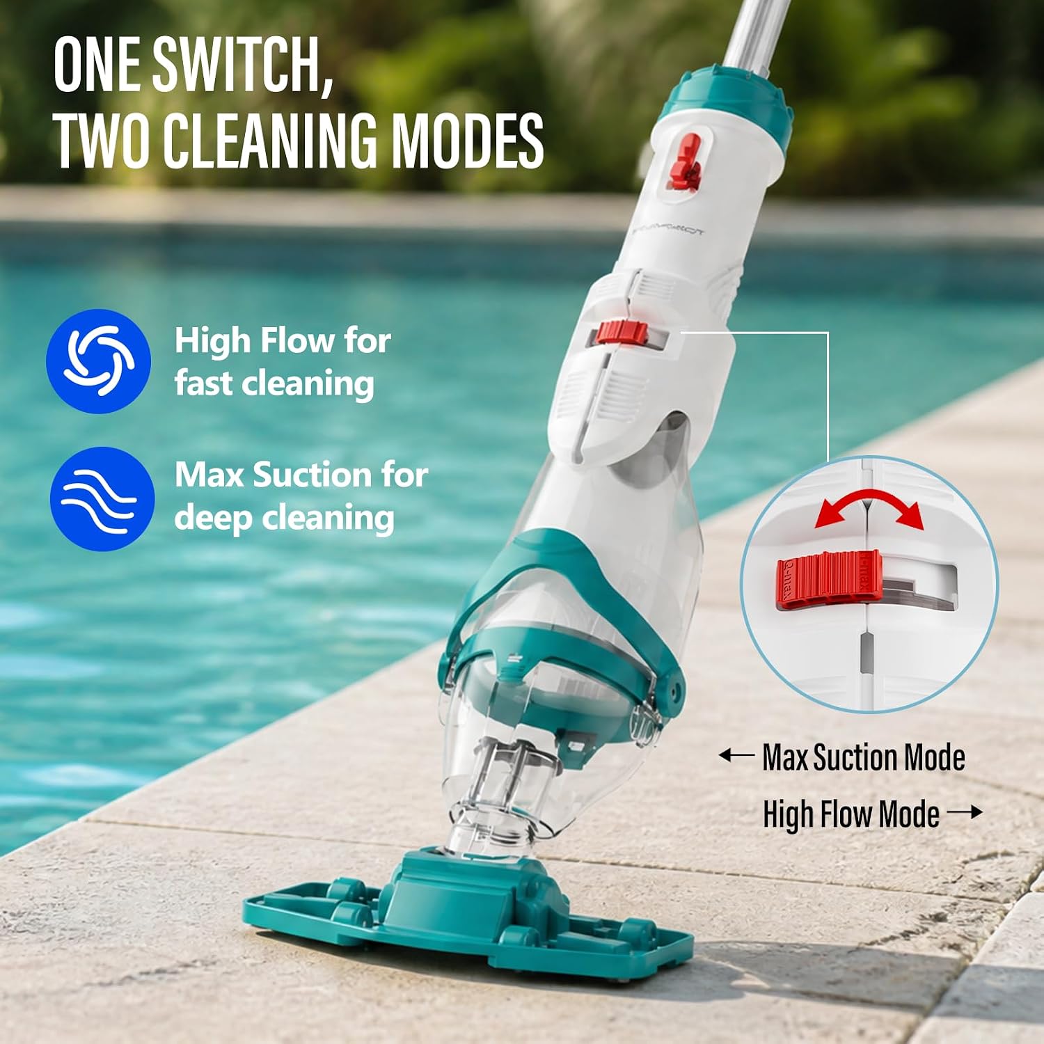 Thumbnail 1 de STARRYBOT Cordless Pool Vacuum Cleaner with Telescopic Pole