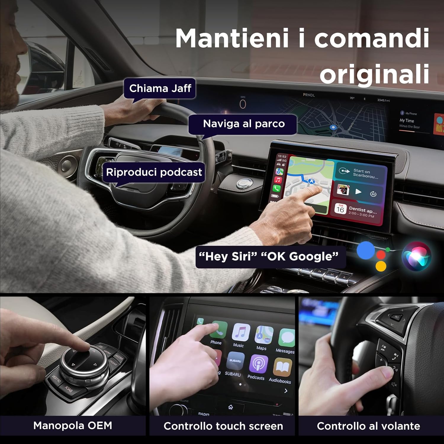 Thumbnail 4 de MSXTTLY Adattatore Wireless CarPlay e Android Auto U2AC-01: Trasforma CarPlay e Android Auto in Wireless