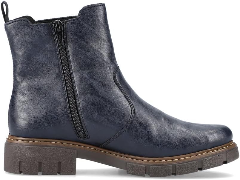 Detalle 2 de Rieker Z3561 Women's Chelsea Boots, Dark Blue with Warm Lining