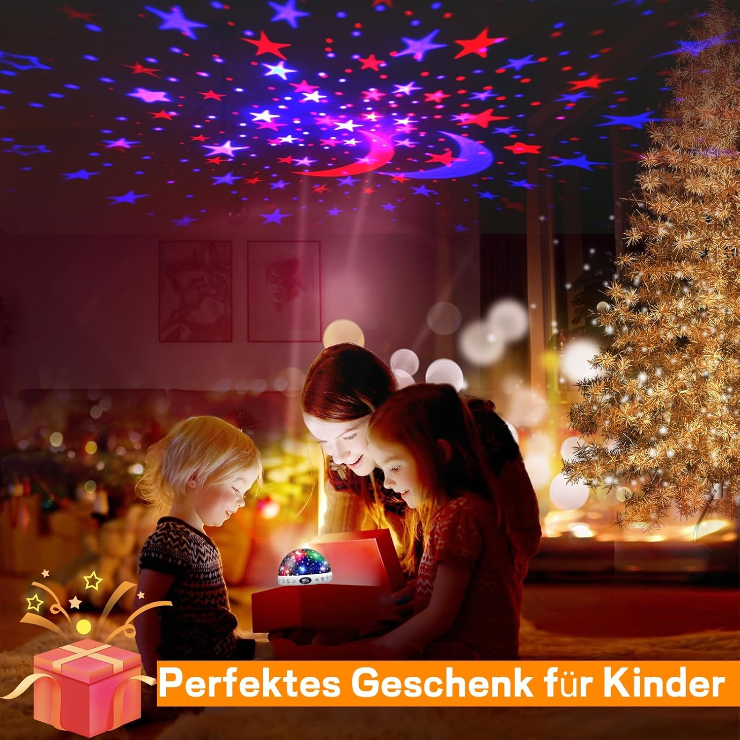 Thumbnail 4 de Nachtlicht Sternenhimmel Projektor für Kinder mit Fernbedienung – YACHANCE