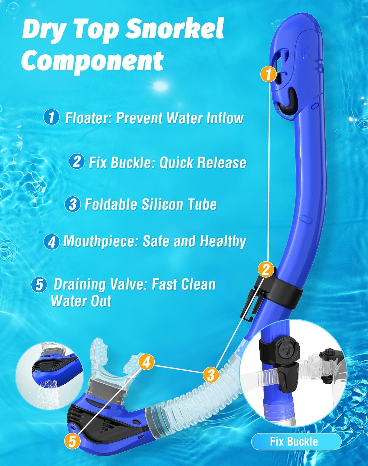 Detalle 2 de Zeligerstar Snorkel Set 180° panoramic mask