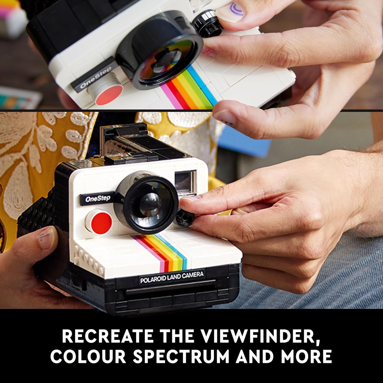 Thumbnail 2 de LEGO Ideas Polaroid OneStep SX-70 Camera Set (21345) – A collectible brick-built homage for photography lovers