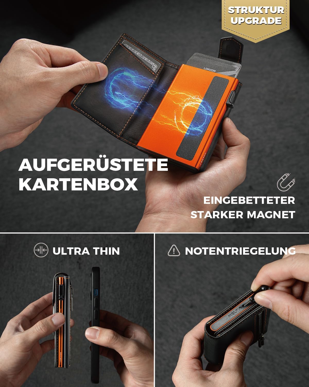 Thumbnail 2 de LORZOR Design Airtag Wallet Slim