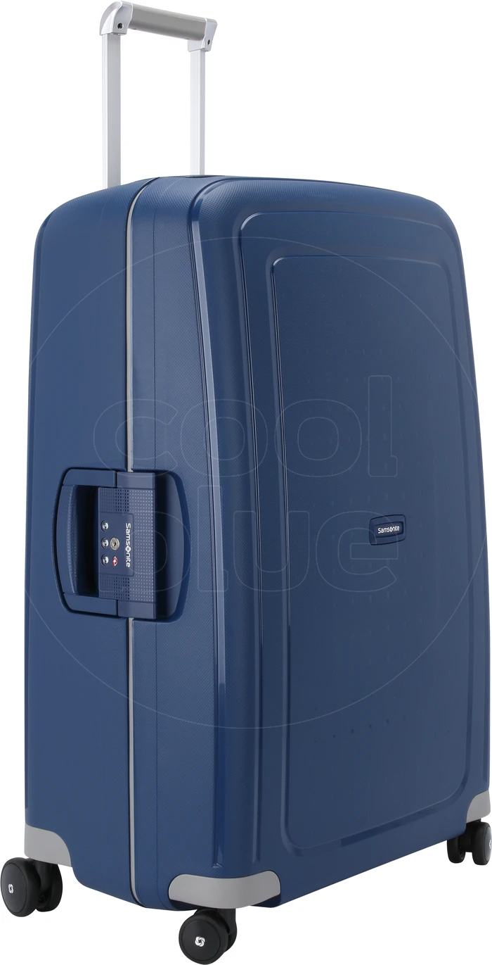 Detalle de Samsonite S'Cure Spinner 75 cm Dark Blue – robuster Polypropylen-Koffer mit 102 Litern