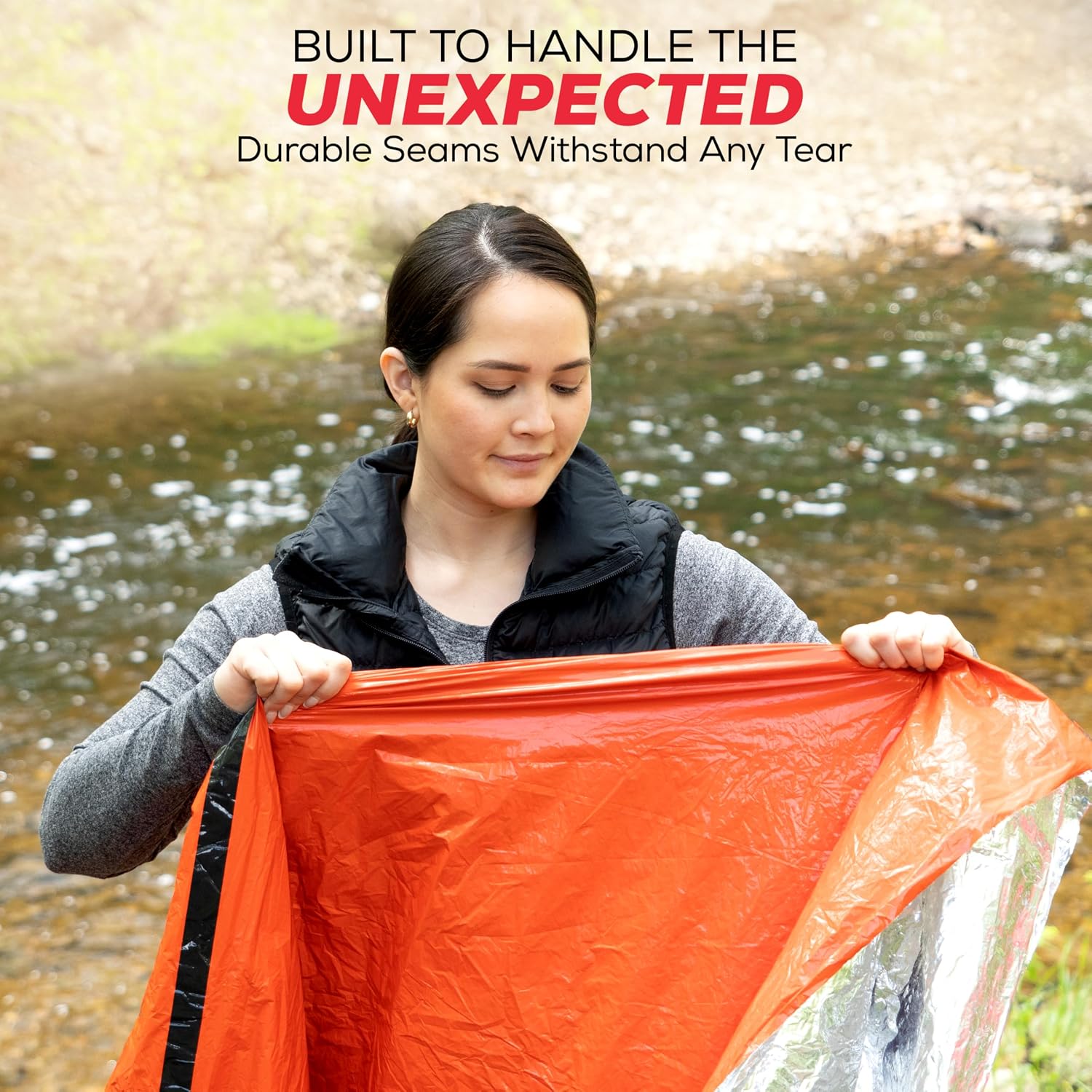 Thumbnail 6 de Mart Cobra 3-Pack Mylar Emergency Sleeping Bags, Reflective Bivy Sacks, 84 x 36 in