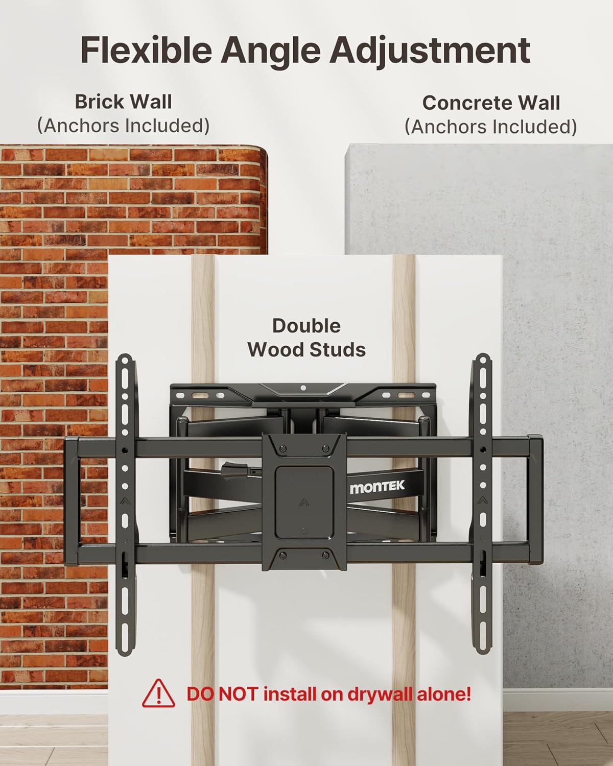 Detalle 2 de monTEK Heavy Duty TV Wall Bracket 75kg