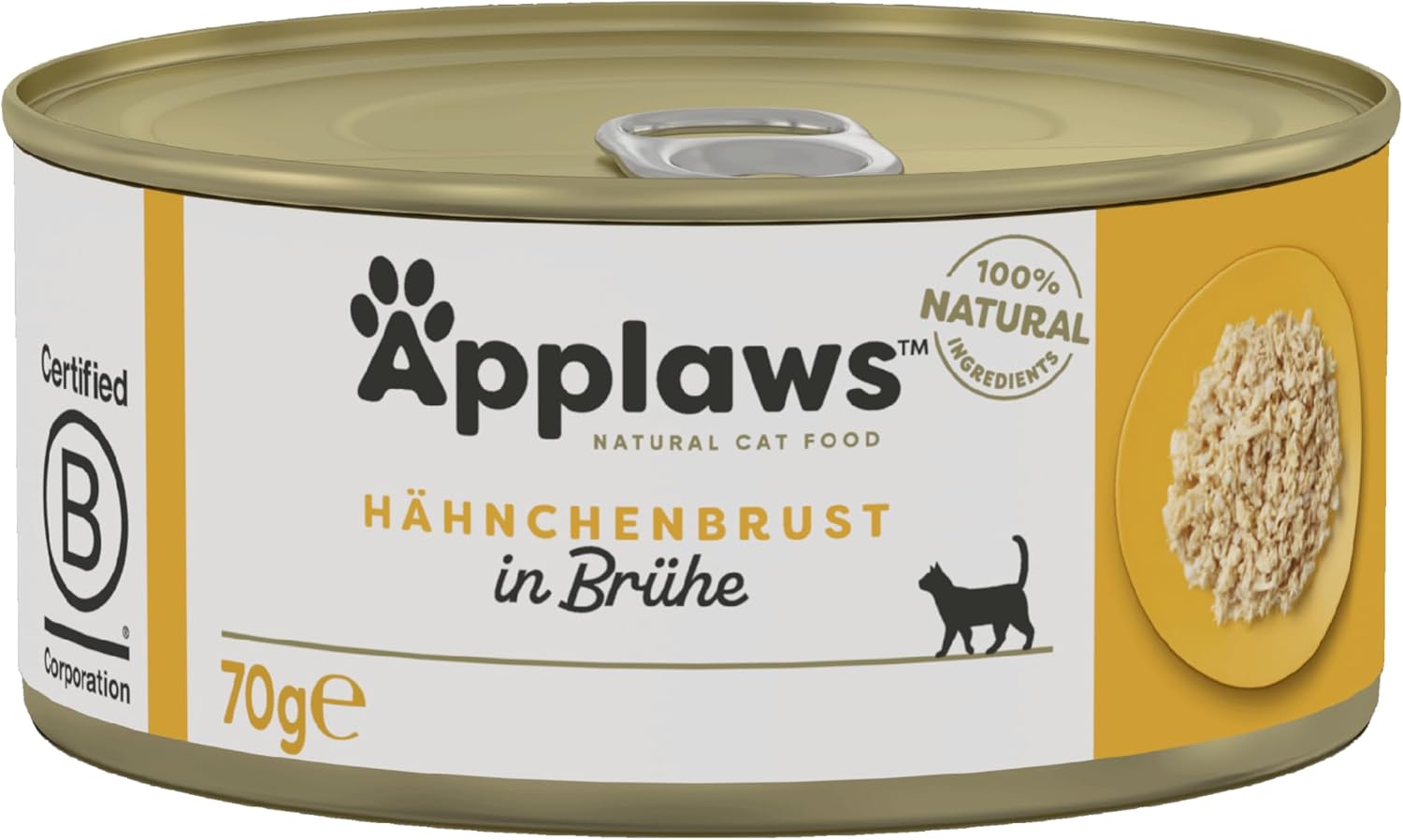 Thumbnail 1 de Applaws Premium Natural Katzenfutter Nass – Hühnchen in Brühe, 70 g Dosen (Packung 24×70 g)