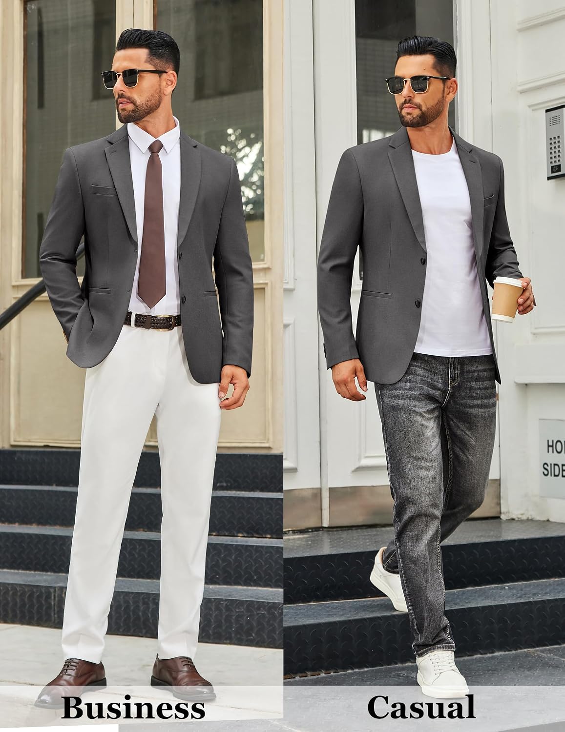 Thumbnail 4 de COOFANDY Men's Blazer, Two-Button