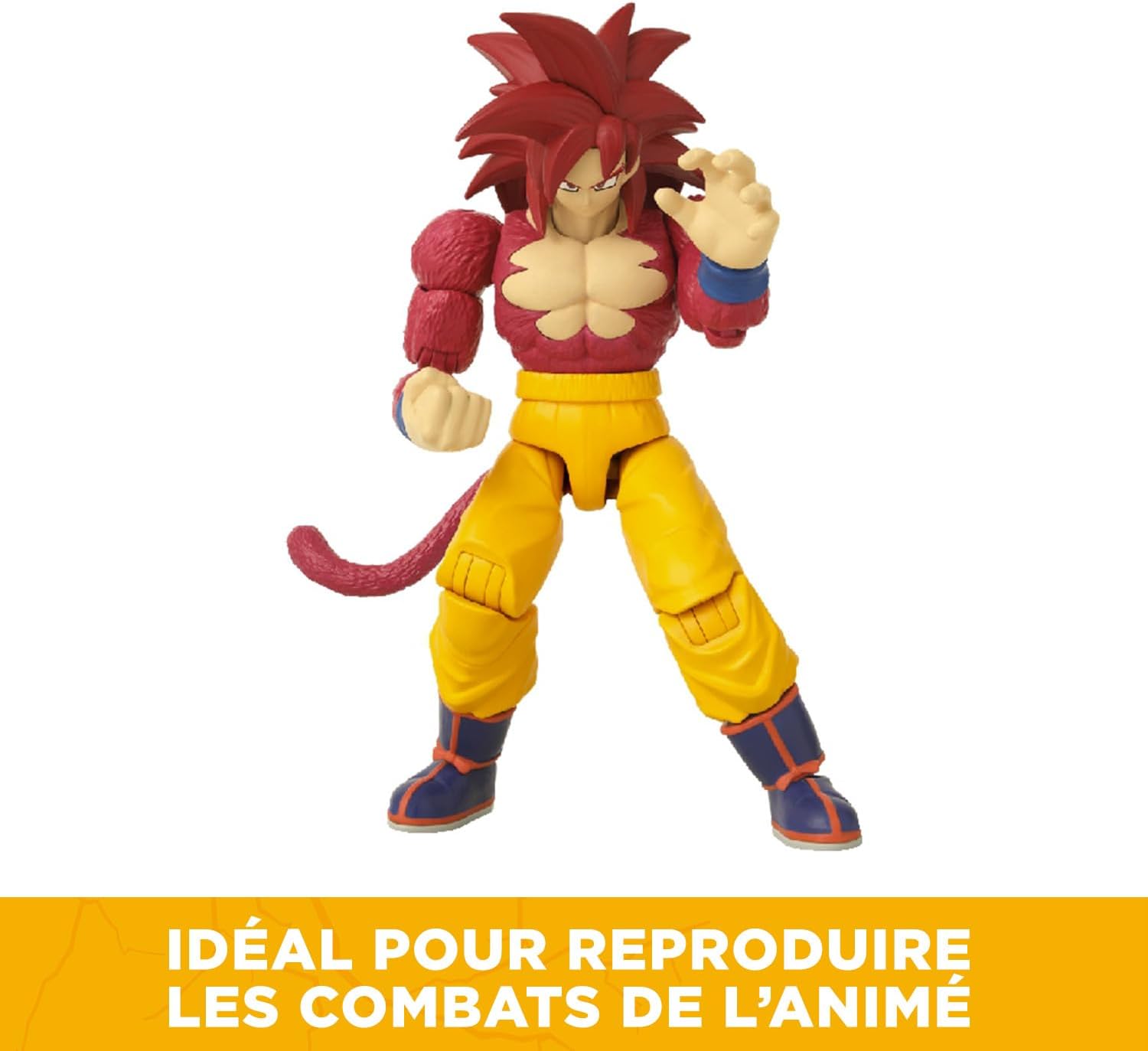 Detalle de BANDAI Dragon Ball Daima Super Saiyan 4 Goku – Dragon Stars 17 cm, SNODATA, licenza ufficiale Dragon Ball