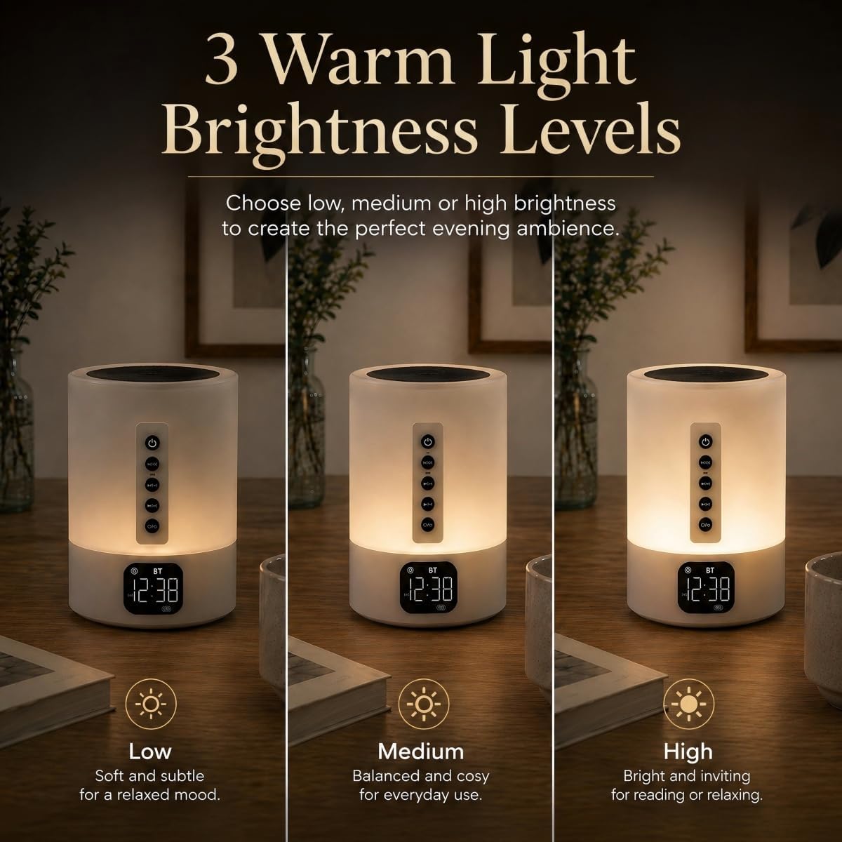 Thumbnail 6 de Night Light Bluetooth Speaker Bedside Lamp