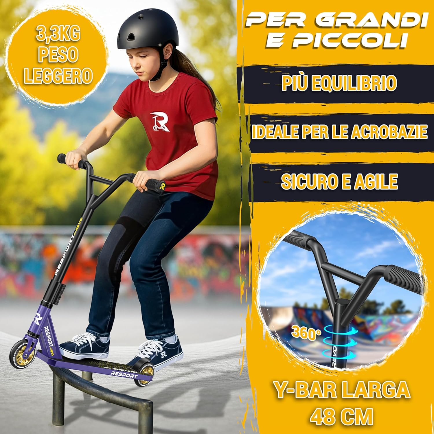 Thumbnail 5 de RE:SPORT Stunt Scooter REVO Pro: agile e stabile per trick e allenamento