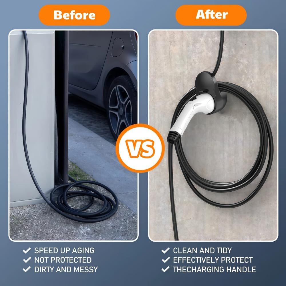 Thumbnail 6 de BayBerry Upgraded Wall-Mounted Type 2 Charging Cable Holder