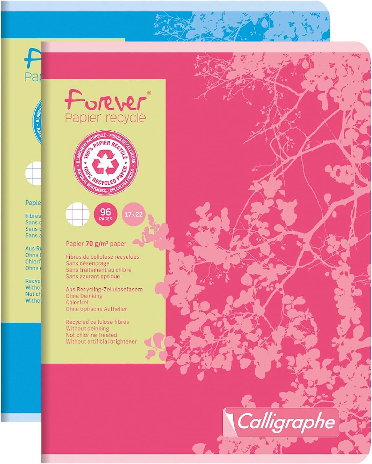 Thumbnail 6 de Calligraphe 17493AMZC – Lot de 5 Cahiers Forever 24x32 cm, 96 pages, papier recyclé