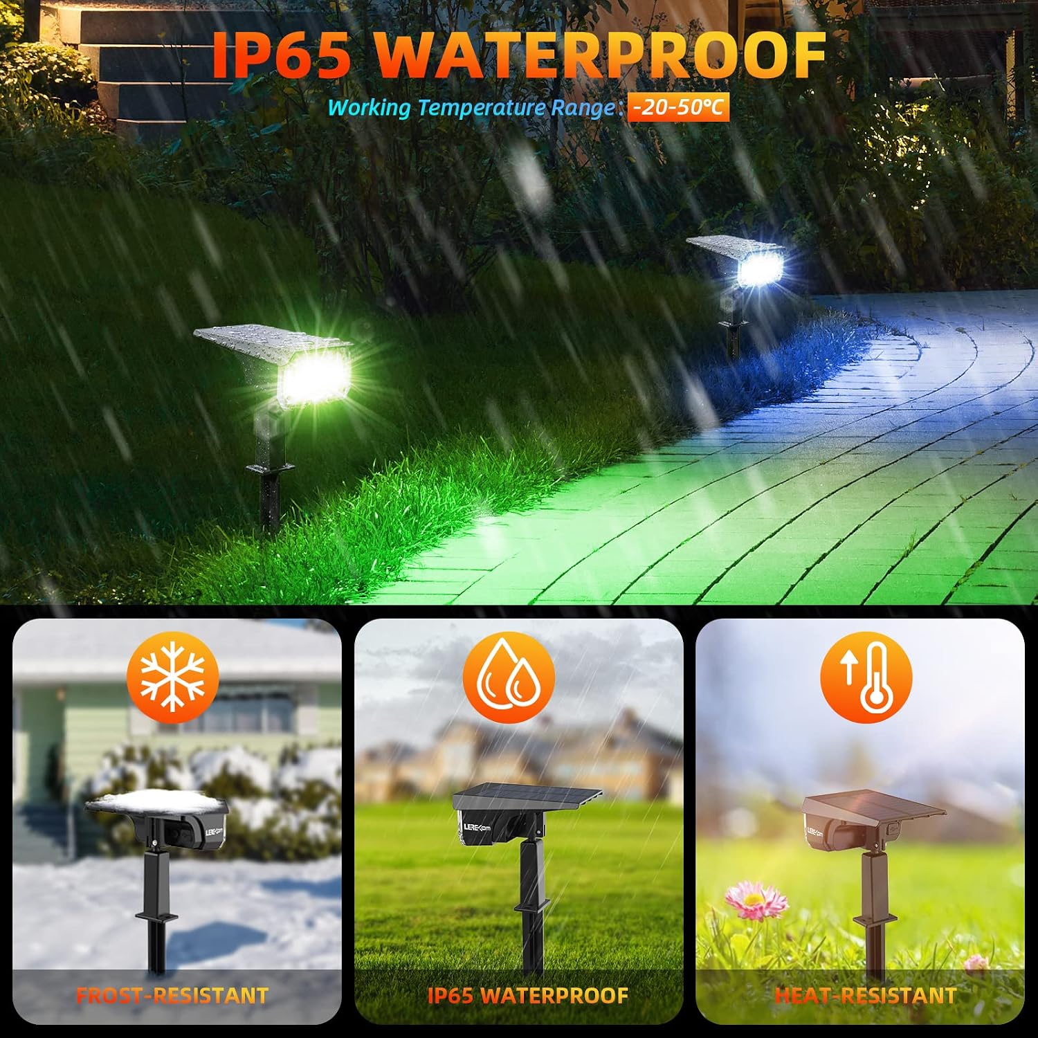 Thumbnail 1 de LEREKAM Solar Spotlights 6-Pack