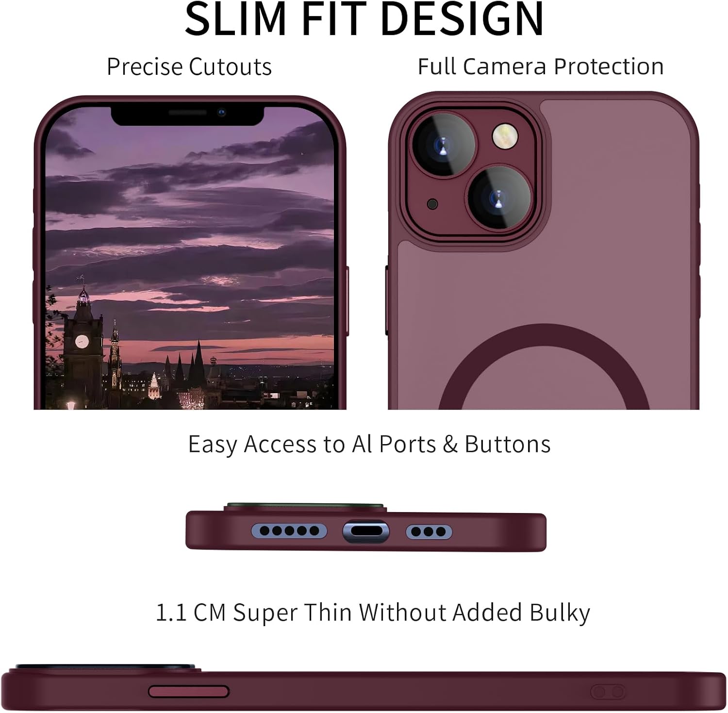 Detalle de YUANDMI cover magnetica per iPhone 13