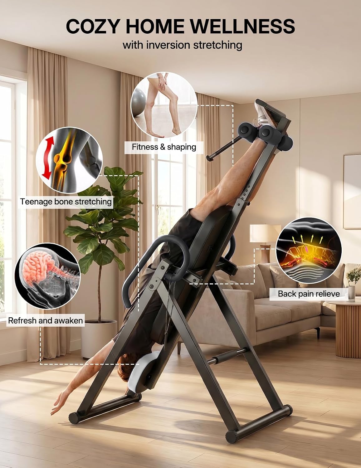 Thumbnail 5 de YOLEO Inversion Table 300 lbs