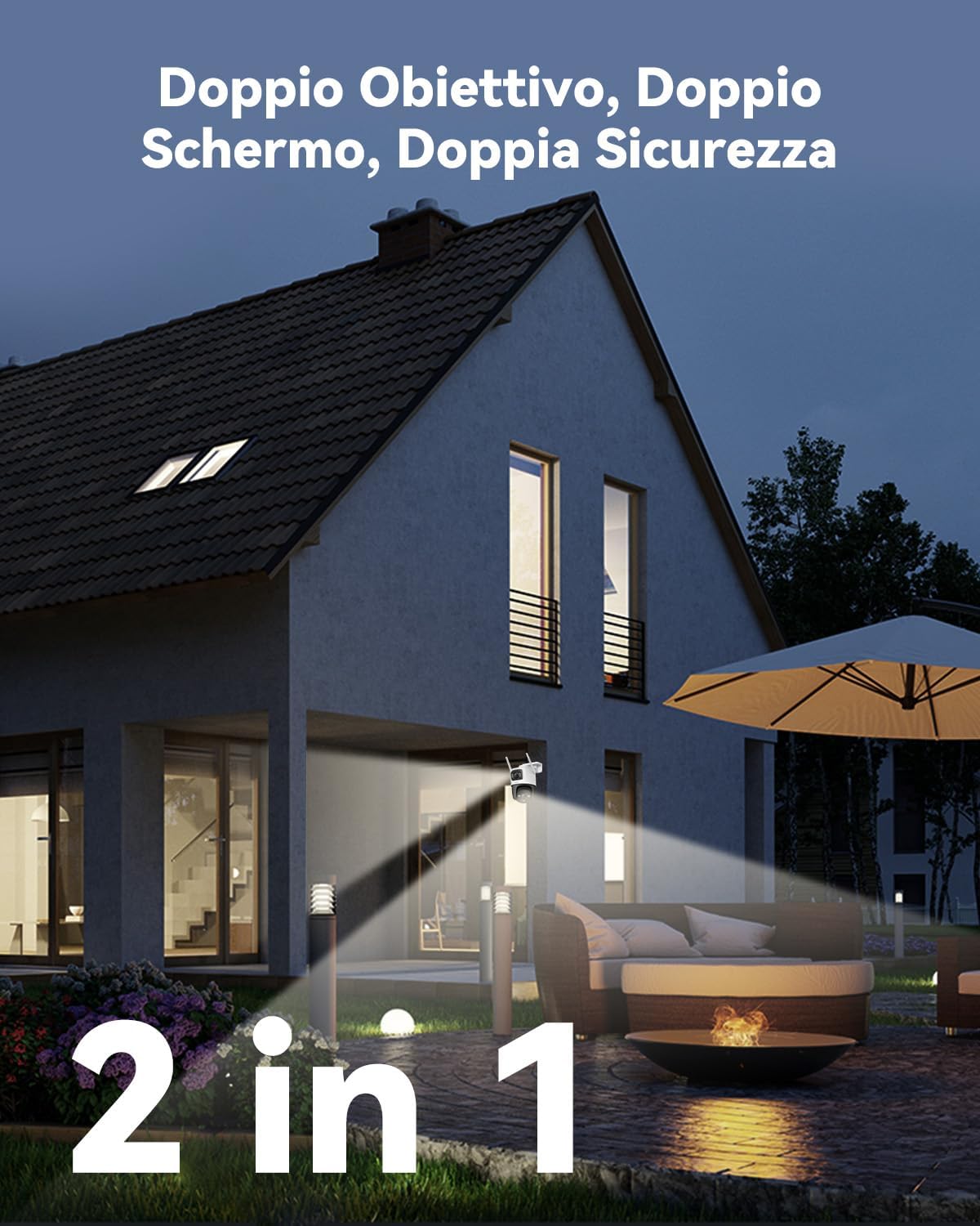 Detalle de Imou 3K (3MP+3MP) Telecamera Wi-Fi Esterno a Doppio Obiettivo PTZ