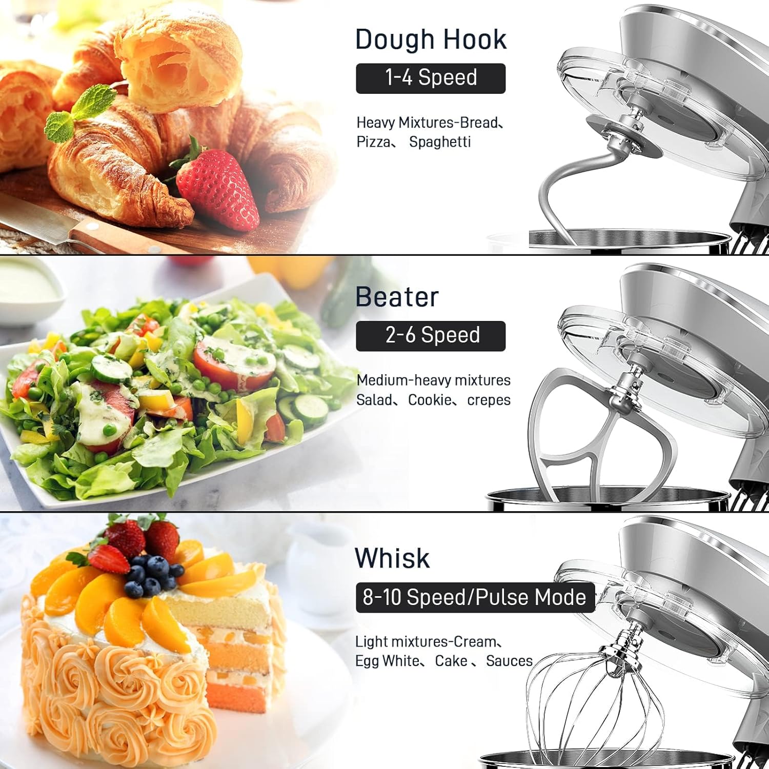 Thumbnail 2 de Vezzio Batidora Amasadora 8.5L Profesional 1500W ⚙