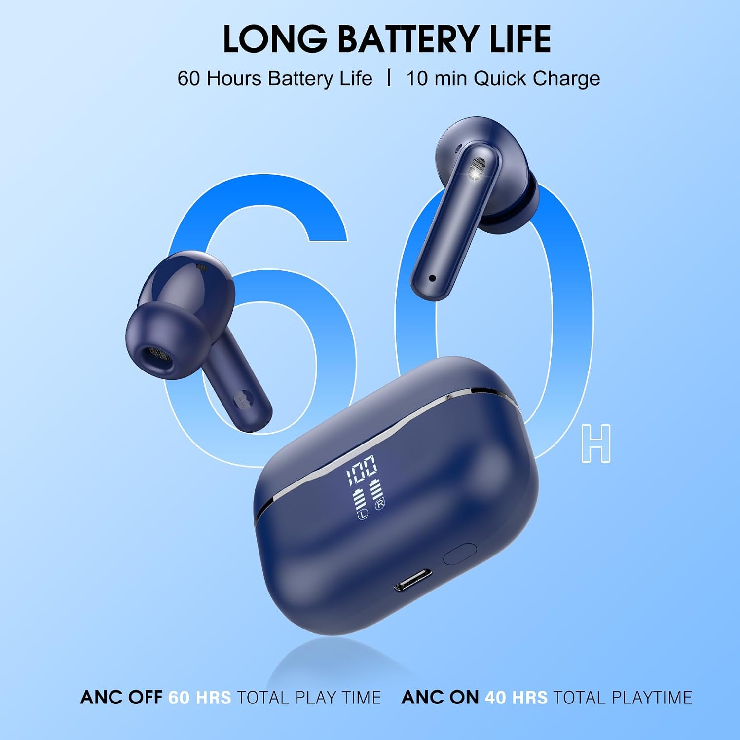 Thumbnail 6 de Wireless Earbuds with 60-Hour Playtime