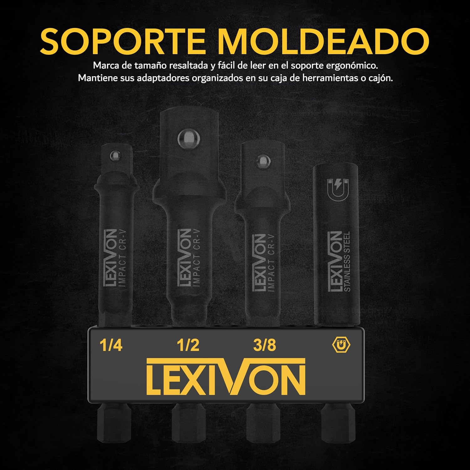 Thumbnail 2 de LEXIVON LX-104 adaptadores 4 piezas 1/4