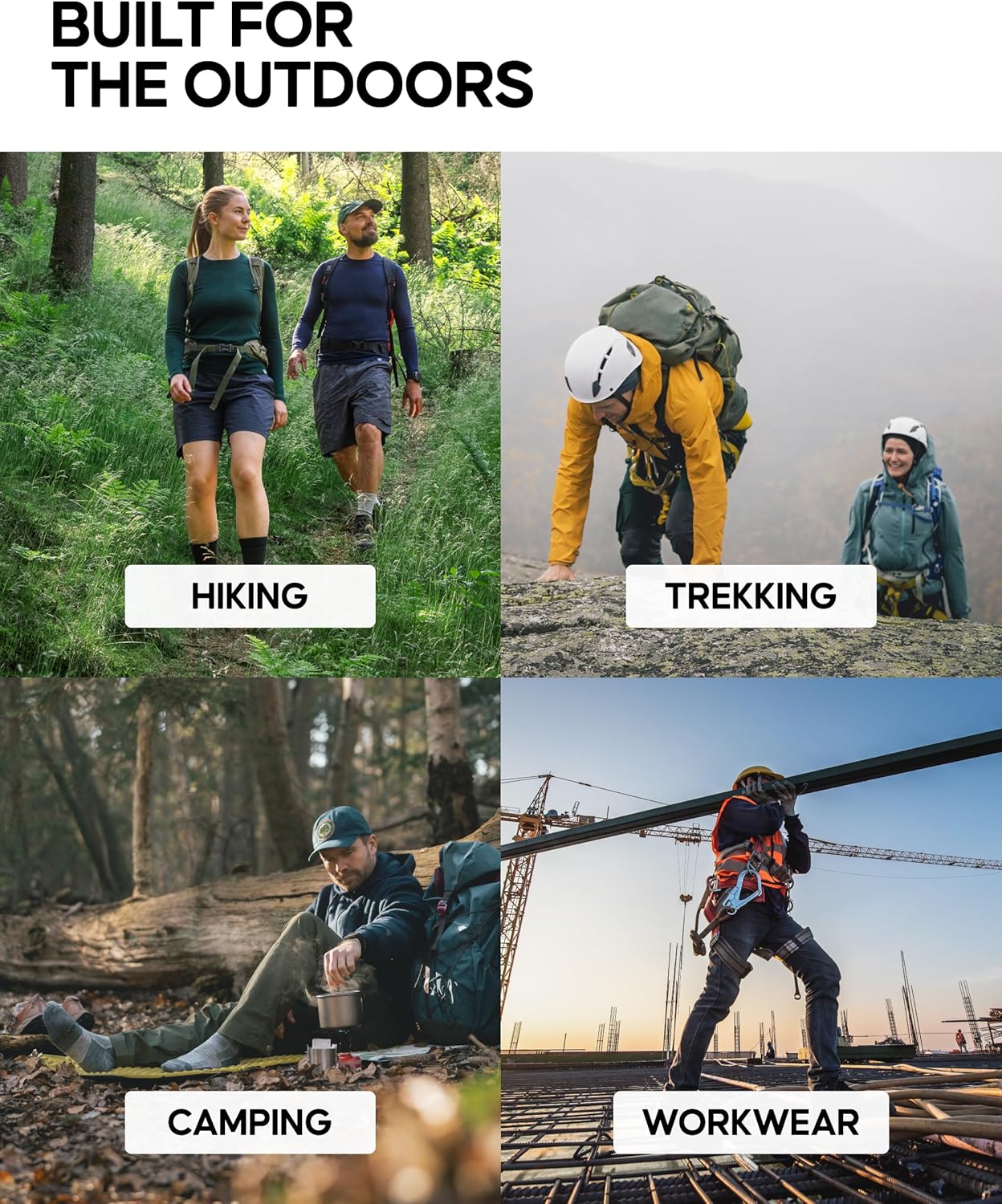 Thumbnail 3 de DANISH ENDURANCE Danish Endurance Hiking Socks – breathable merino walking socks with anti-blister cushioning (3 or 5-pack)