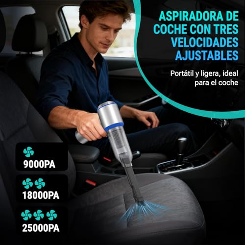 Thumbnail 2 de Yomile Aspirador de Mano 4 en 1: Potente, ligero y recargable para coche, hogar y oficina
