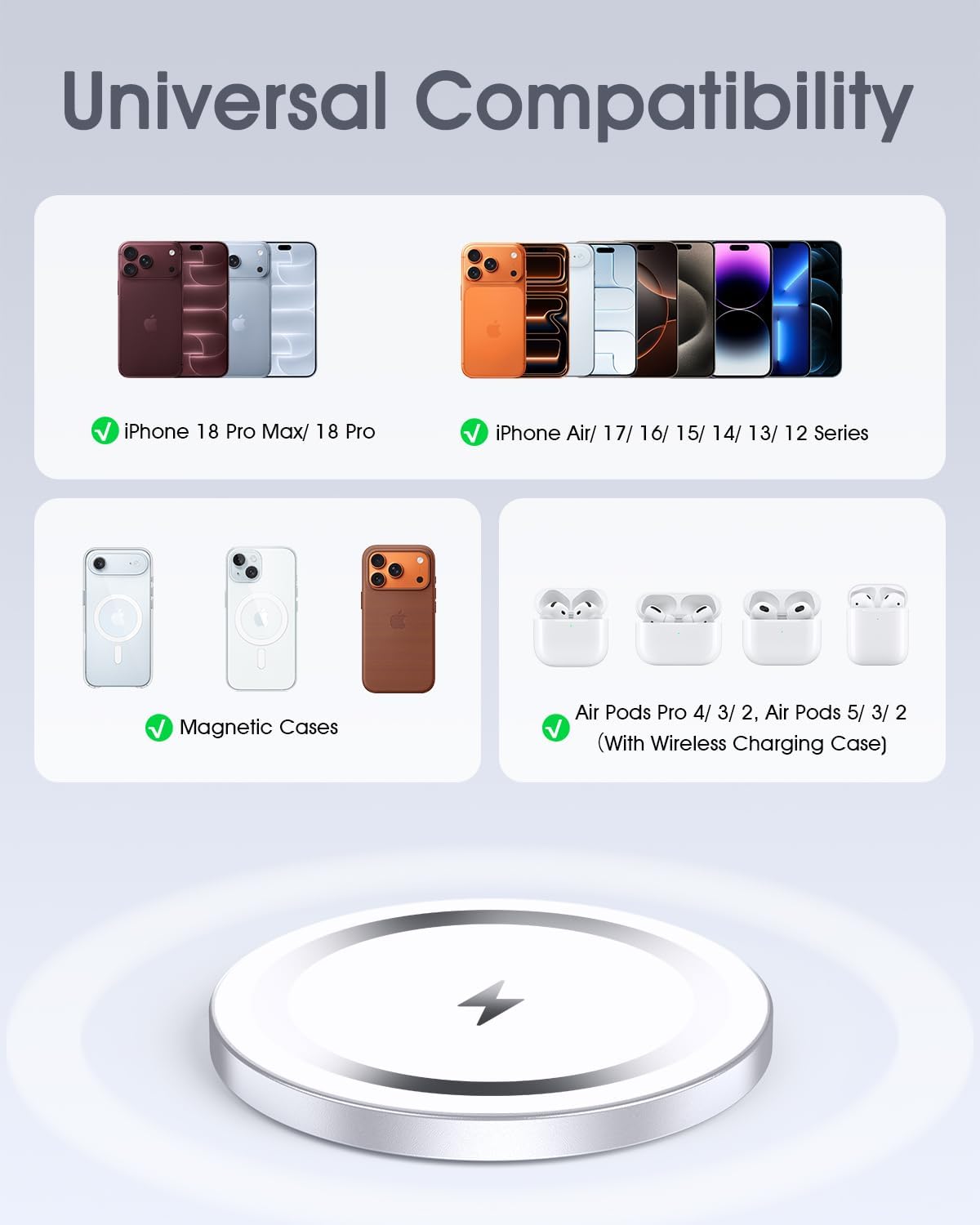 Thumbnail 5 de WRVVR Mag-Safe Charger 15W