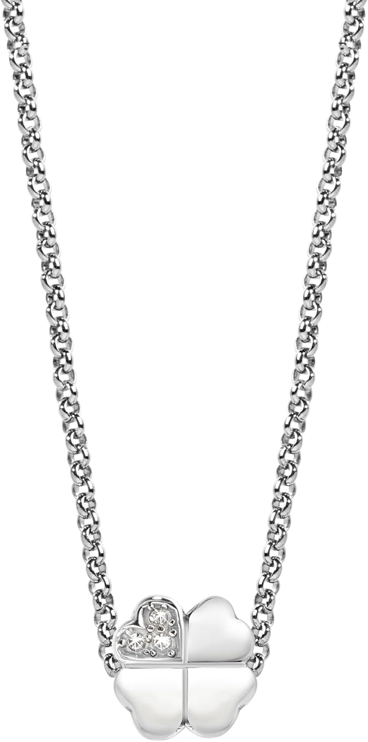 Detalle de Morellato Collana Drops da donna SCZ669: acciaio e cristalli, stile personalizzabile