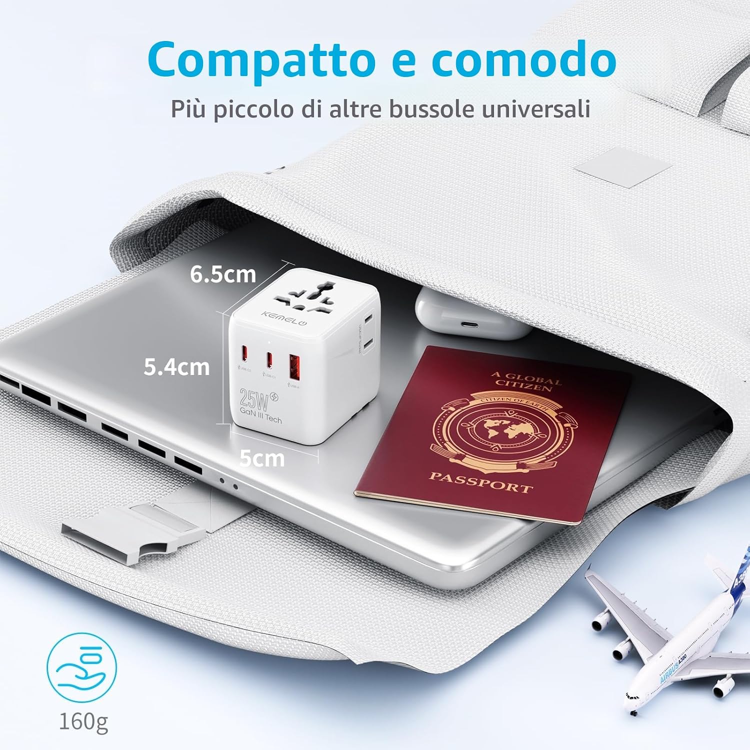 Thumbnail 6 de Adattatore Universale da Viaggio 25W