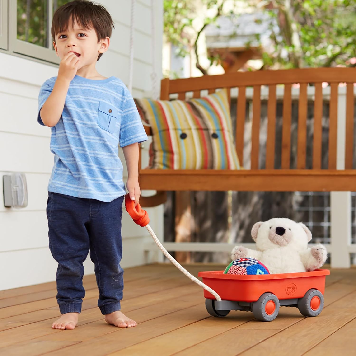Thumbnail 2 de Green Toys Wagon Orange CB