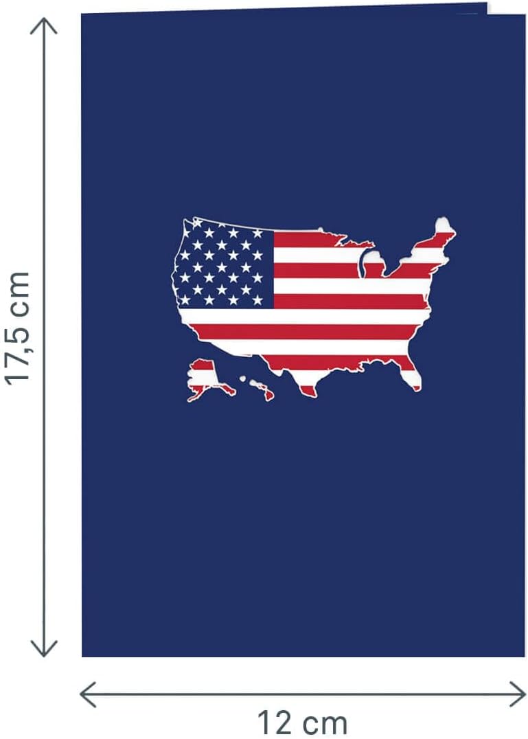 Thumbnail 3 de papercrush® Pop-Up Karte USA – Gutschein für USA-Reise mit 3D-Effekt (Geburtstagskarte zum Städtetrip nach New York)