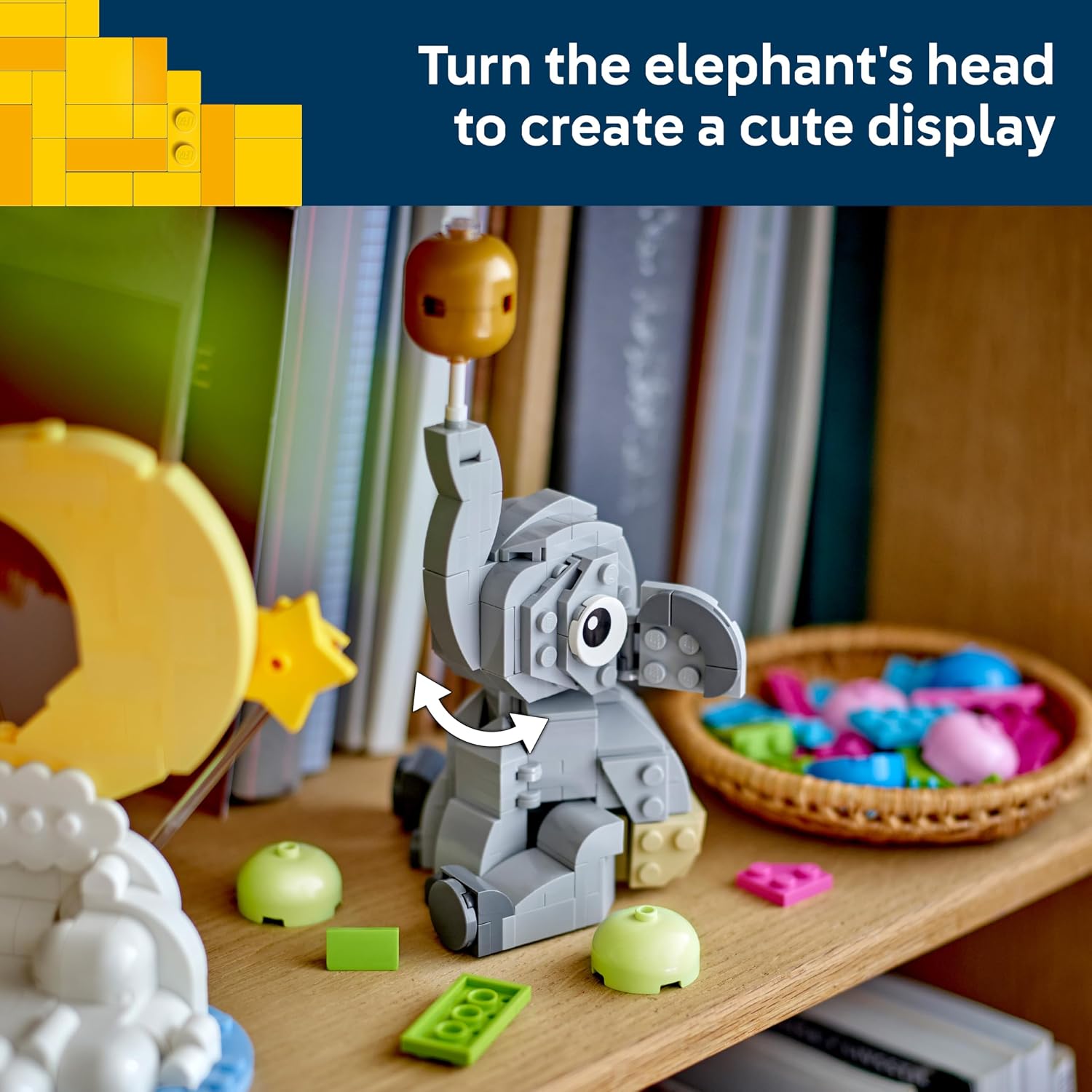 Thumbnail 6 de LEGO Baby Elephant in the Sky 40814 Animal Building Set, 402 Pieces