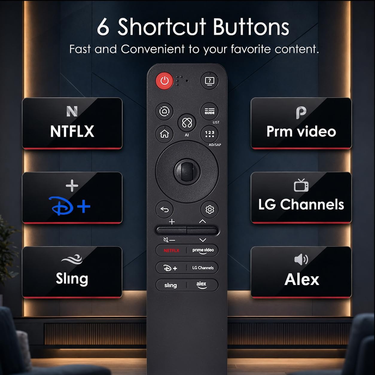 Detalle 2 de LG AKB76039902 Magic Remote with Voice