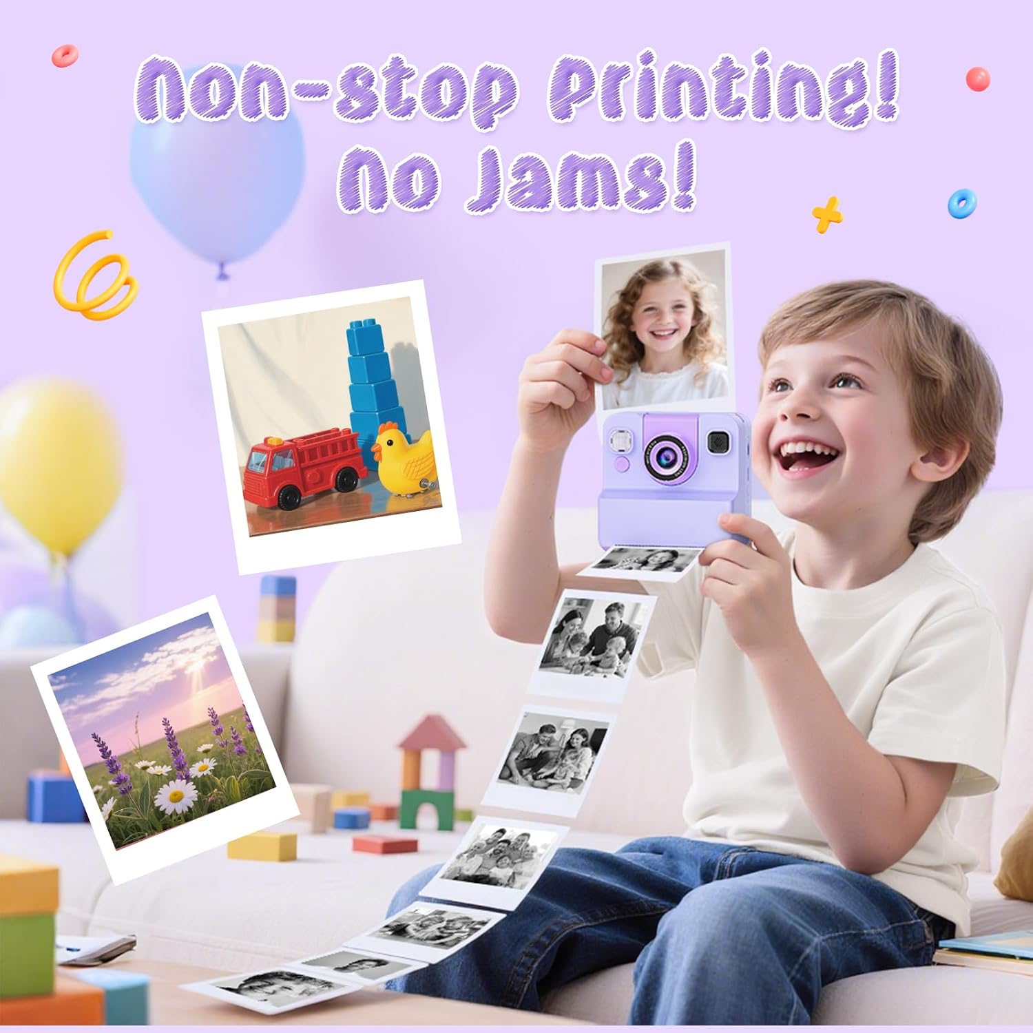 Thumbnail 5 de Yidoroye Kids Instant Print Camera 32GB
