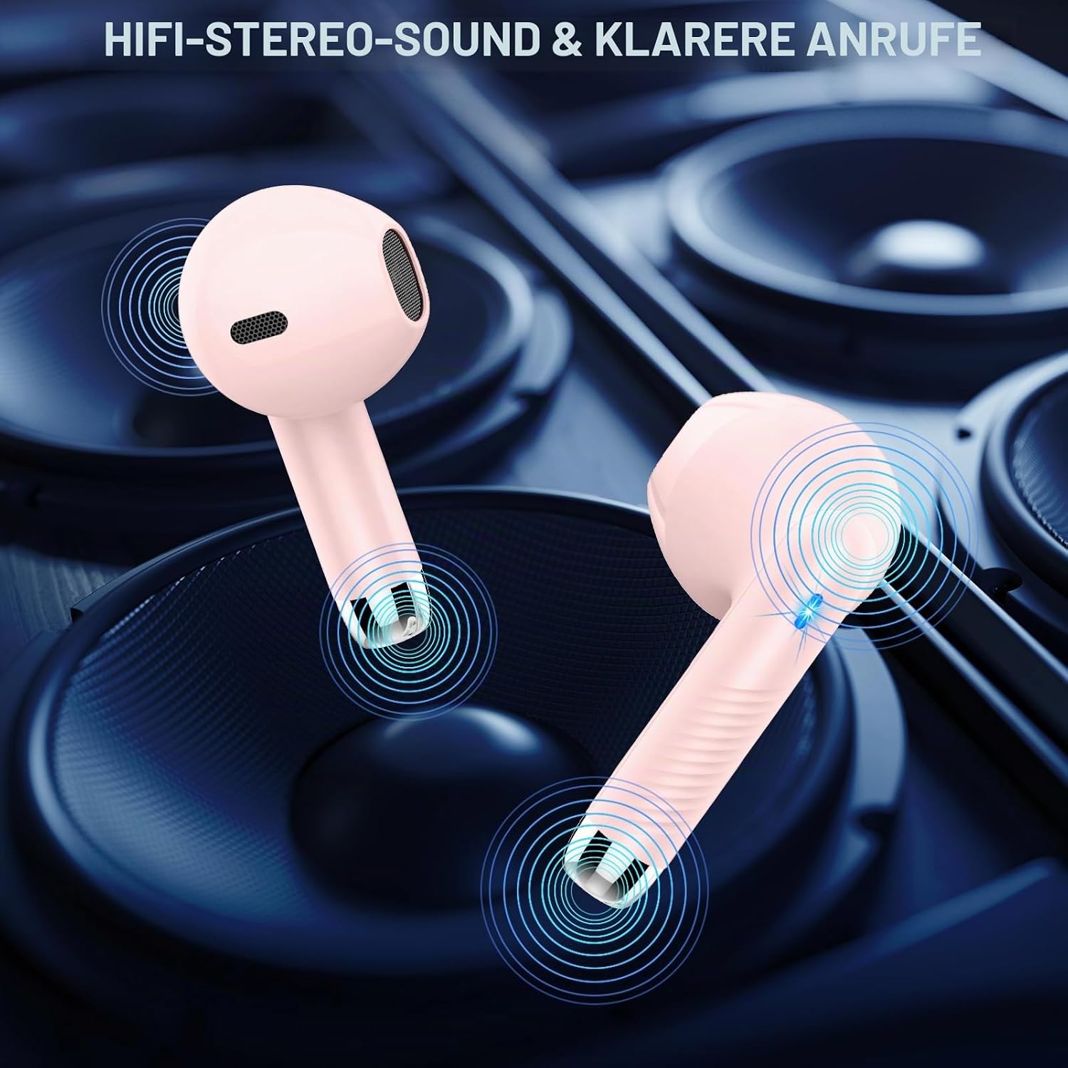 Detalle de Bluetooth Kopfhörer mit tiefem Bass – 4 ENC Noise Cancelling, 40 Std. Laufzeit, IP7, Bluetooth 5.4