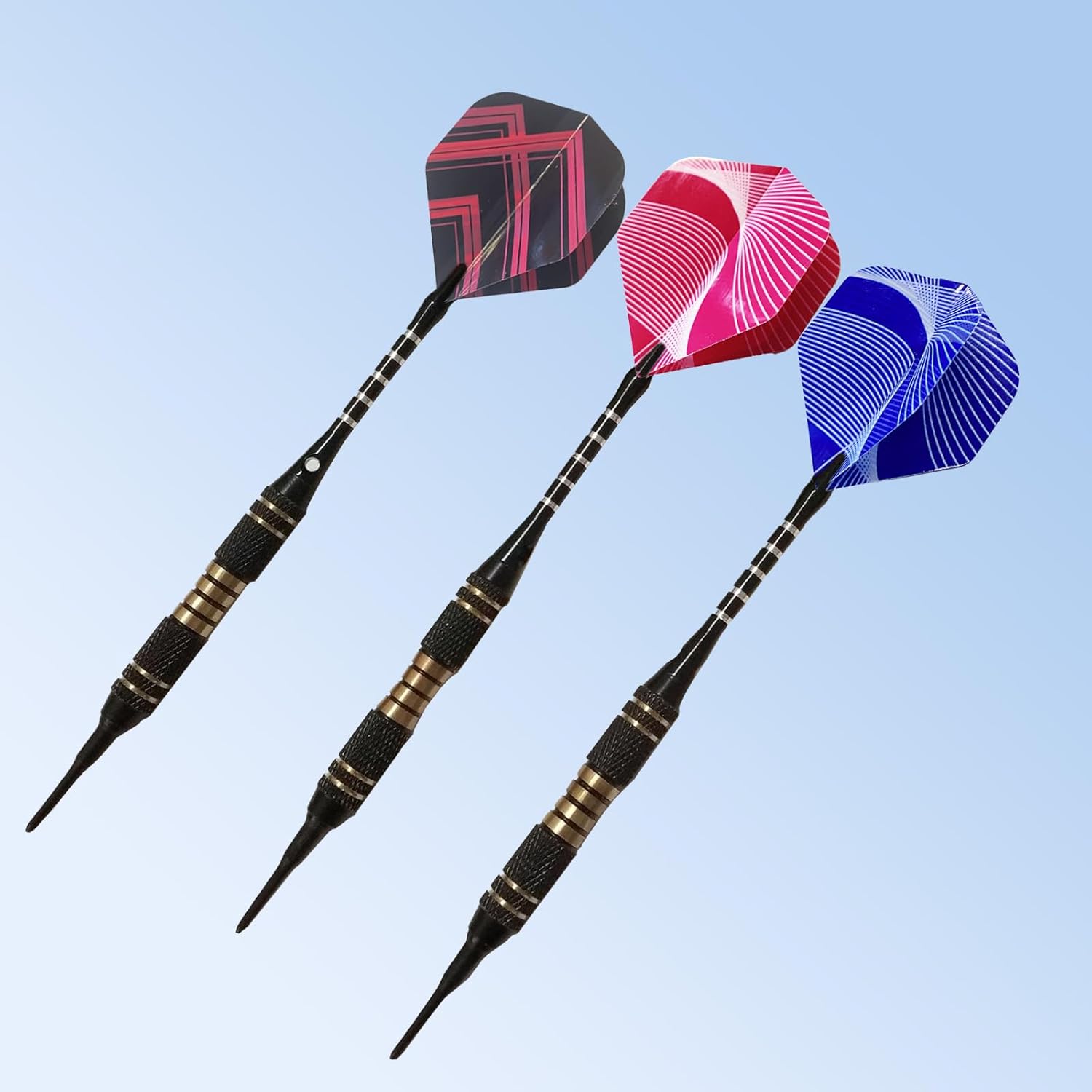 Detalle 2 de WanderGo 120 Pcs Standard Dart Flights in PET – Durable Replacement Tails for Steel & Soft Tip Darts