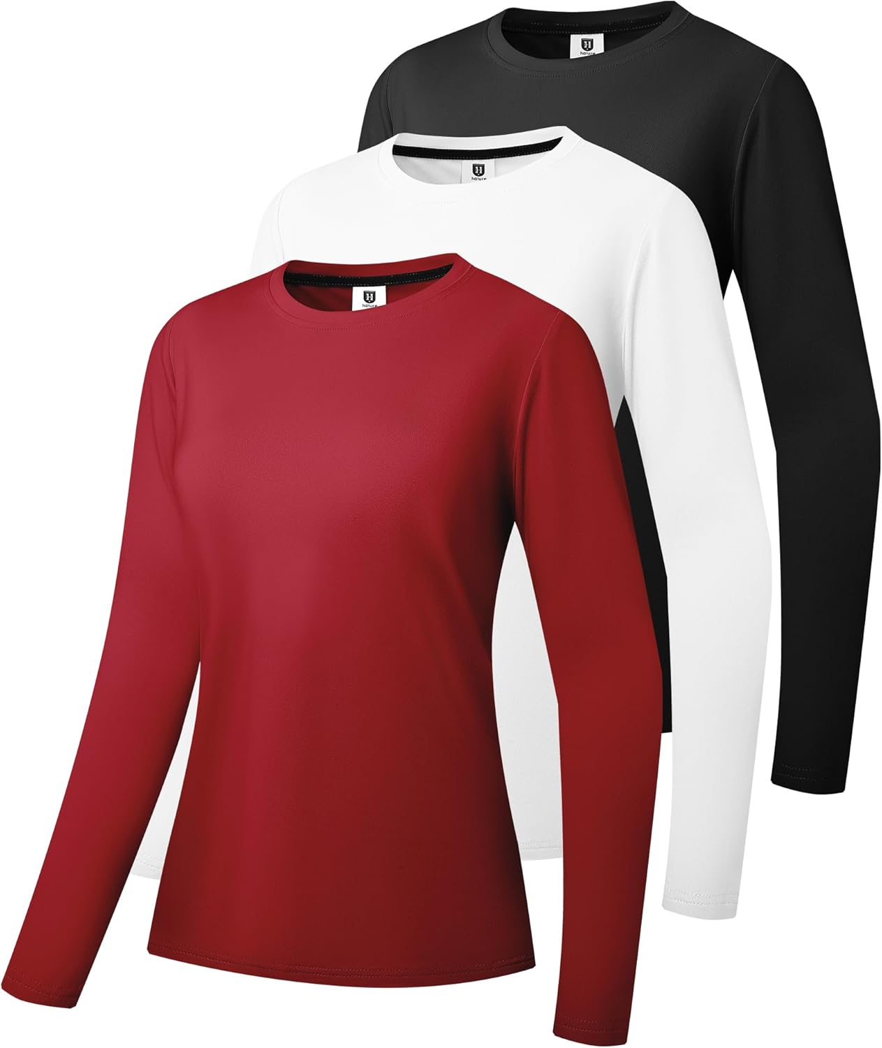 Thumbnail 6 de Damen Langarm-T-Shirts (3er- oder 5er-Pack) aus Baumwollmix – Classic-Fit Rundhals