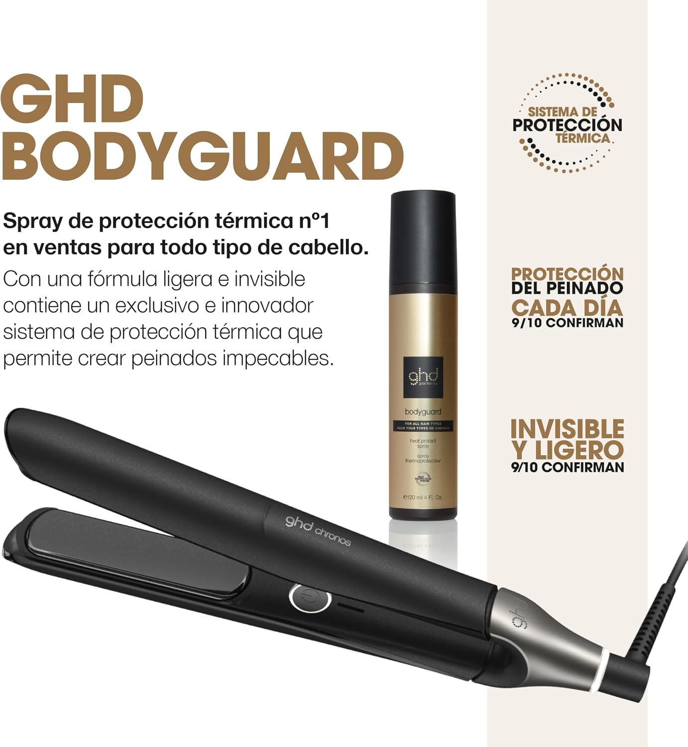 Thumbnail 1 de ghd Bodyguard: Spray protector térmico ligero e invisible para cabello sano
