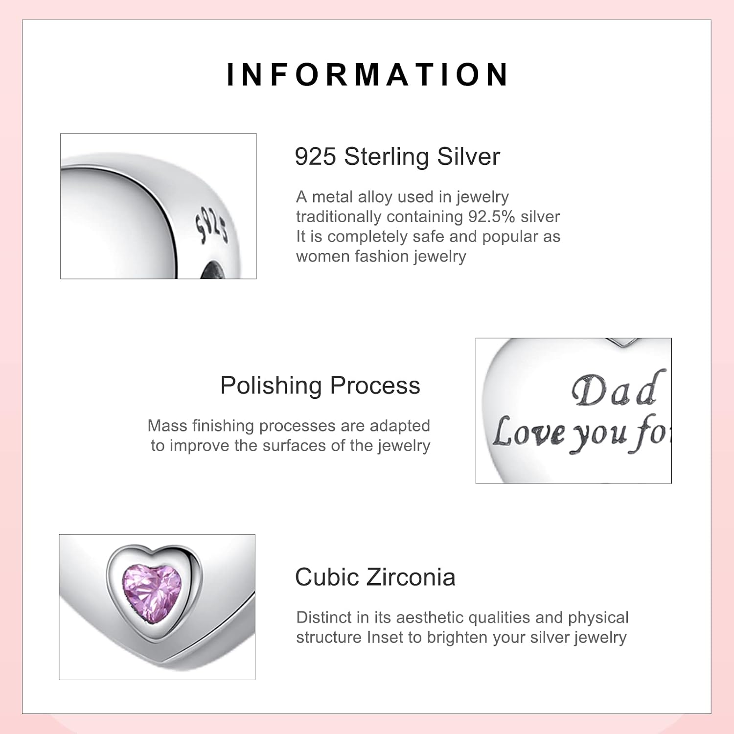 Detalle de Amuefer Sterling Silber Family Charms – Anhänger aus 925er Silber für Armband und Kette