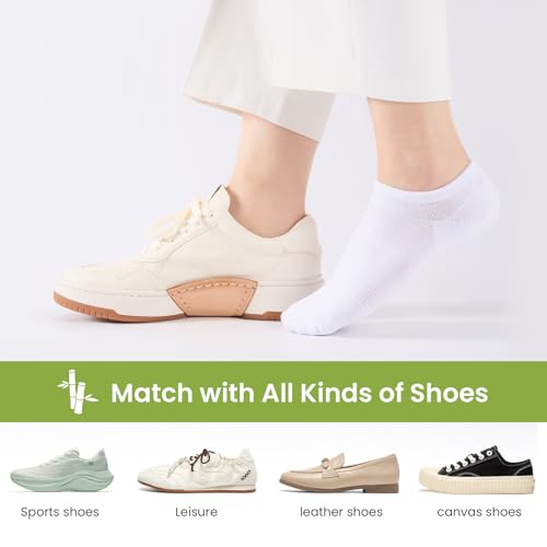 Thumbnail 1 de Niofind Bamboo Trainer Socks for Women and Men – No Show, Low Cut, Non-Slip Multipack