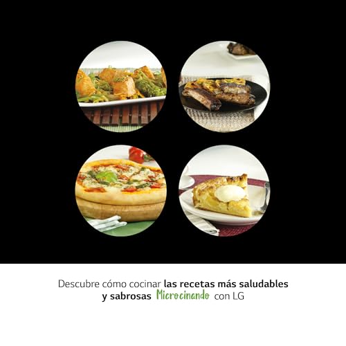 Detalle 2 de LG MH6535GDS Smart Inverter: Microondas 1000 W con grill 900 W, 25 L, negro