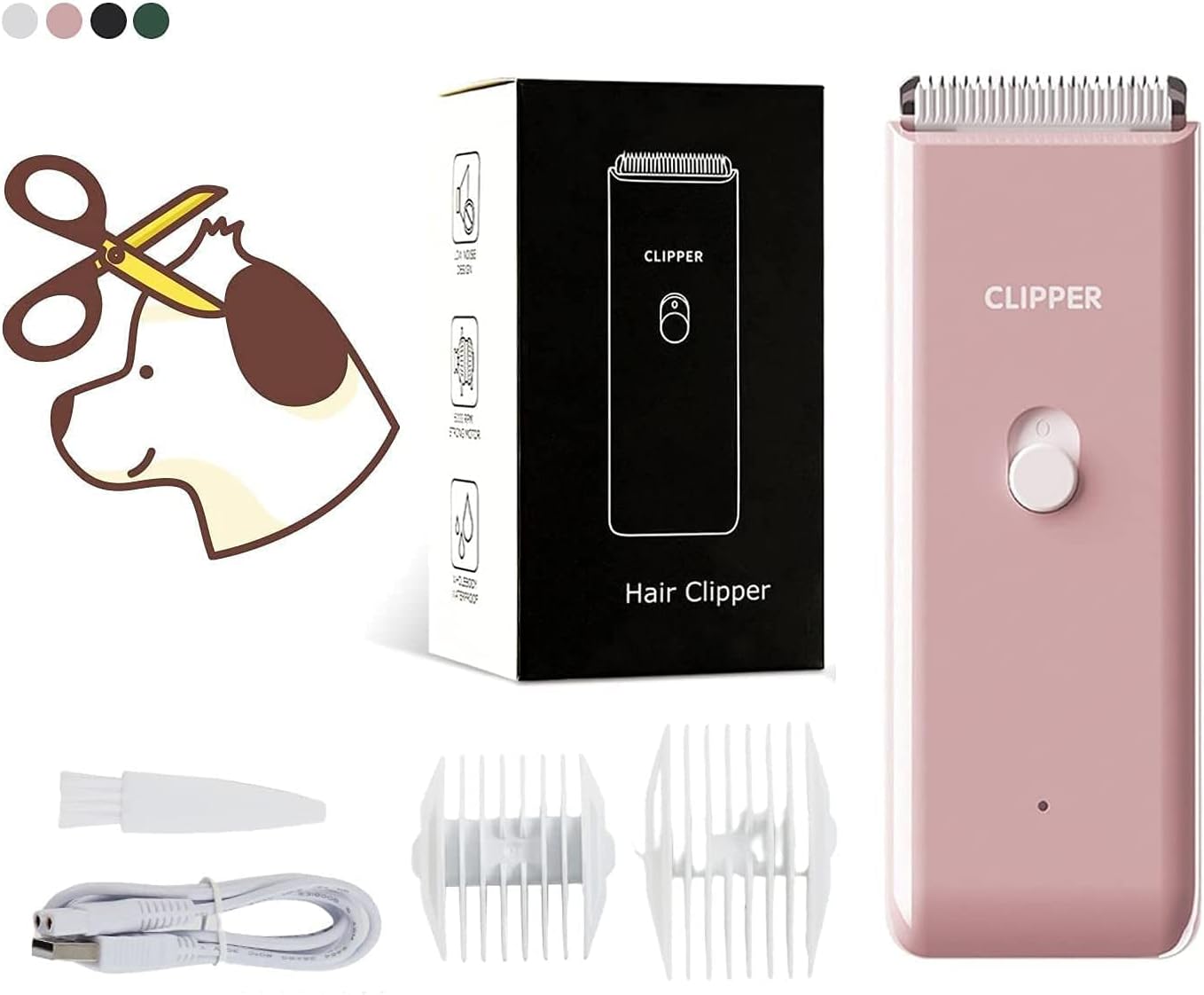 Detalle 2 de Dog Clippers Pet Grooming Kit Low Noise
