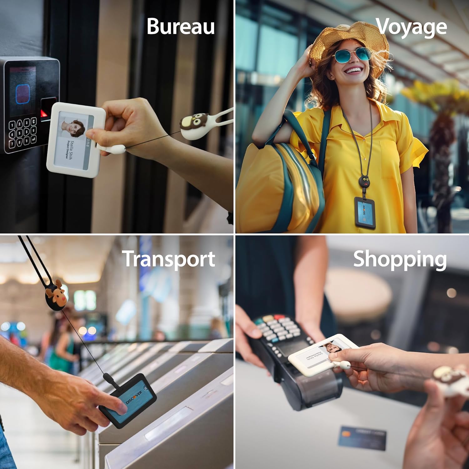 Thumbnail 5 de Porte-badge BONE Mr. Deer avec cordon 50 cm 📎