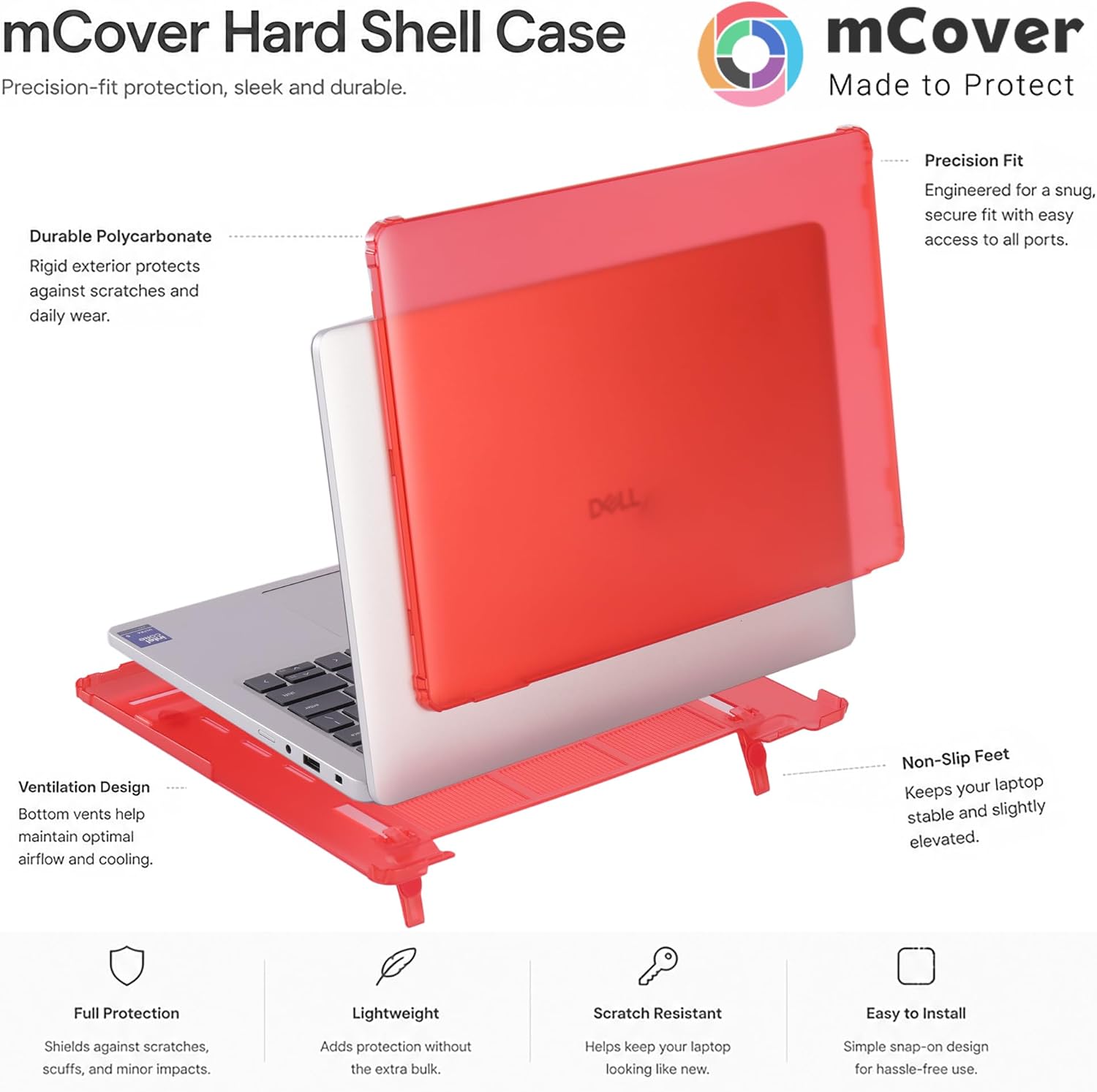 Thumbnail 6 de mCover Dell Pro 13 Plus PB13250/PB13255対応 13.3インチPCケース 半透明ポリカーボネート製・ブラック