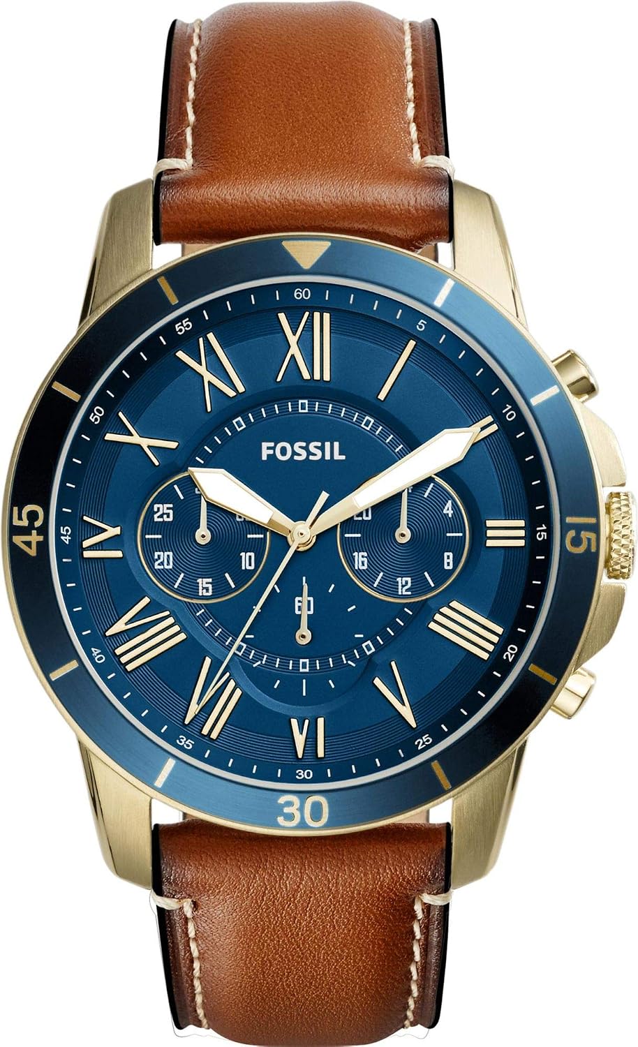 Thumbnail 6 de Fossil Grant Uhr Für Herren – Quarz-Chronograph, 44 mm Gehäuse, Edelstahl- oder Lederband