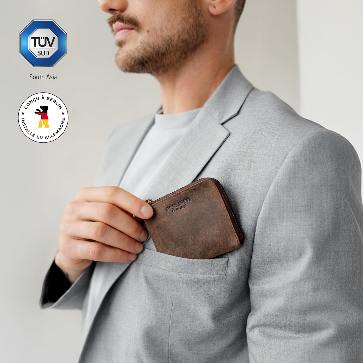 Thumbnail 2 de Berliner Bags Mark porte-monnaie cuir 10,5 x 8,5 cm