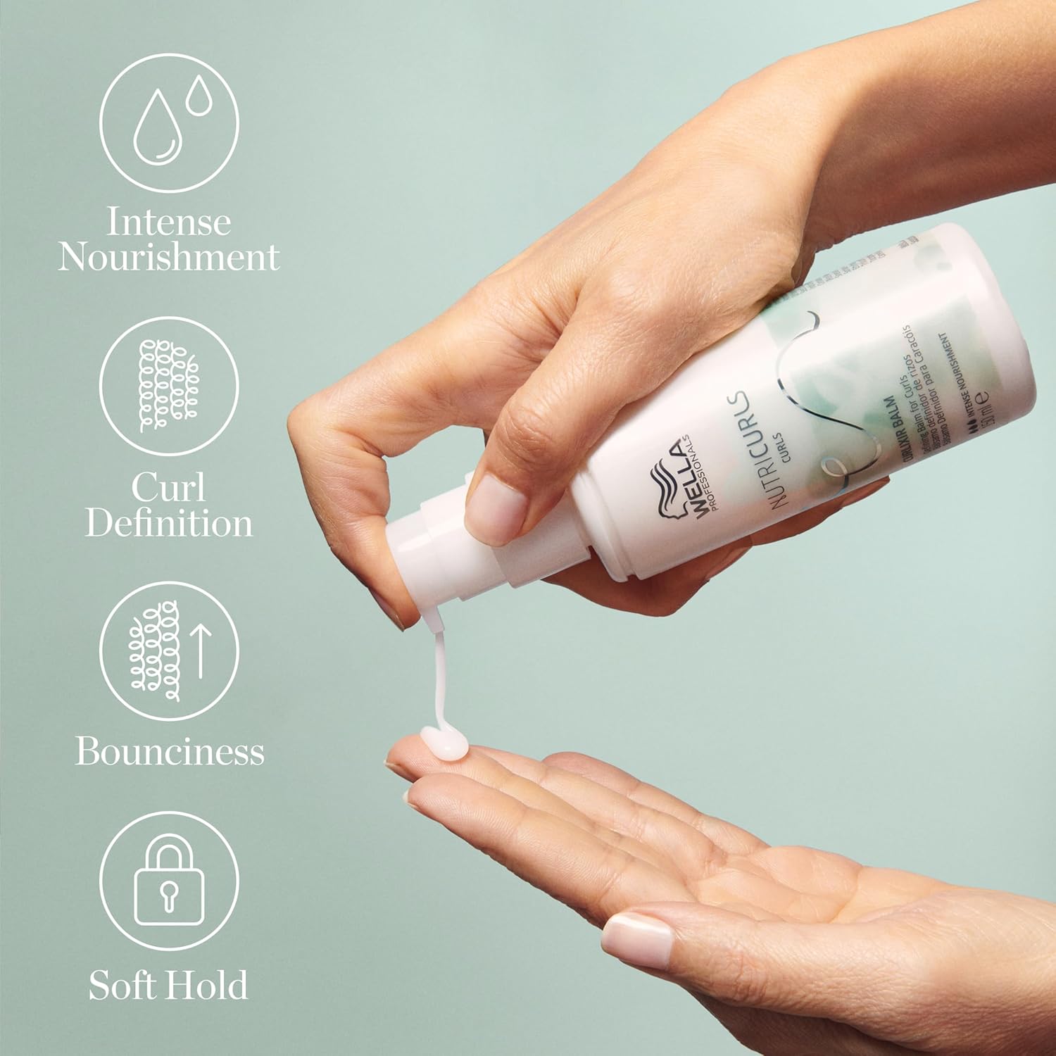 Thumbnail 3 de Wella Professionals Nutricurls Curlixir Defining Hair Balm (150ml) with Jojoba Oil & Panthenol
